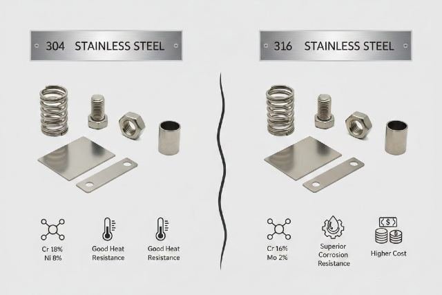 304 VS 316 Stainless Steel: Properties, Performance & Cost
