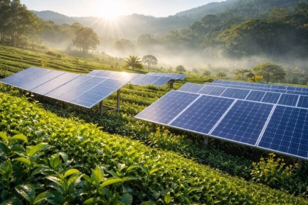 Solar Panels Teas Passage: A Greener Future for Tea Farming