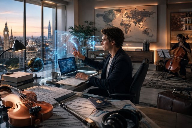 Study Abroad AI Technology Workplace Styling Classical Music: The Future of Learning, Work, and Lifestyle